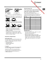 Preview for 67 page of Indesit VIA 640 C Operating Instructions Manual