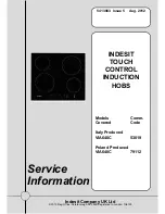 Preview for 1 page of Indesit VIA640C Service Information