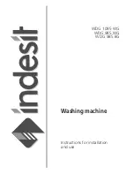 Indesit WDG 1095 WG Instructions For Installation And Use Manual предпросмотр