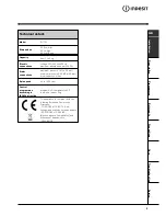 Предварительный просмотр 5 страницы Indesit WI 101 Instructions For Use Manual