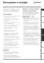 Preview for 21 page of Indesit WI 105 Instructions For Use Manual