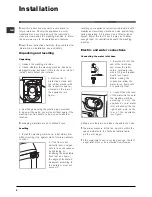 Предварительный просмотр 2 страницы Indesit WI142 User Manual