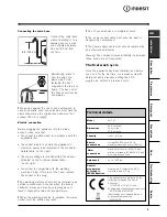 Предварительный просмотр 3 страницы Indesit WI142 User Manual