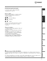 Preview for 53 page of Indesit WIA 102 Instructions For Use Manual