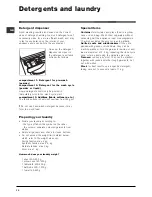 Preview for 10 page of Indesit WIA101UK Instructions For Use Manual