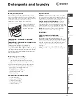 Предварительный просмотр 11 страницы Indesit WIDE127 Instructions For Use Manual