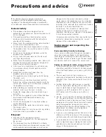 Preview for 11 page of Indesit WIDL 102 Instructions For Use Manual