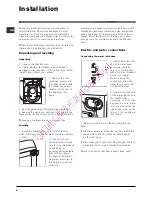 Preview for 2 page of Indesit WIDXL 126 S Instructions For Use Manual