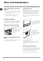 Preview for 34 page of Indesit WIL 125 X Instructions For Use Manual