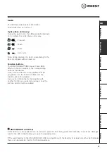 Preview for 17 page of Indesit WIL 81 Instructions For Use Manual