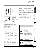 Предварительный просмотр 3 страницы Indesit WIL 82 Instruction Manual