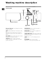 Предварительный просмотр 4 страницы Indesit WIL 82 Instruction Manual