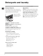 Preview for 8 page of Indesit WIN 101 Instructions For Use Manual