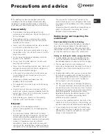 Preview for 9 page of Indesit WIN 101 Instructions For Use Manual