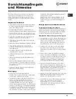 Preview for 33 page of Indesit WIN 101 Instructions For Use Manual