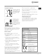 Предварительный просмотр 3 страницы Indesit WIN 500 Instructions For Use Manual