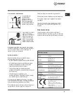 Предварительный просмотр 27 страницы Indesit WIN 600 Instructions For Use Manual