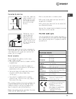 Предварительный просмотр 15 страницы Indesit WITL 105 Instructions For Use Manual