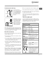 Предварительный просмотр 3 страницы Indesit WITL 125 Instructions For Use Manual