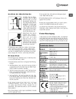 Предварительный просмотр 15 страницы Indesit WITL 125 Instructions For Use Manual