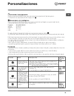 Предварительный просмотр 69 страницы Indesit WITL 125 Instructions For Use Manual