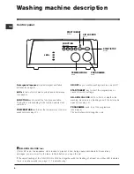 Предварительный просмотр 4 страницы Indesit WITL 6 Instructions For Use Manual