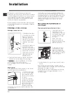 Предварительный просмотр 14 страницы Indesit WITL 6 Instructions For Use Manual