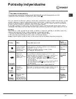 Предварительный просмотр 67 страницы Indesit WITL 6 Instructions For Use Manual