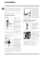 Preview for 2 page of Indesit WITL 86 Instructions For Use Manual