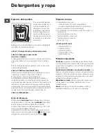 Preview for 32 page of Indesit WITL 86 Instructions For Use Manual