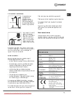 Preview for 15 page of Indesit WITP 102 Instruction Manual