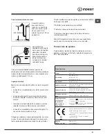 Предварительный просмотр 51 страницы Indesit WITP 1021 Instructions For Use Manual