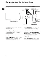 Предварительный просмотр 4 страницы Indesit WIXL 86 Instructions For Use Manual