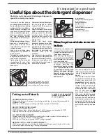 Preview for 8 page of Indesit WM 12 X Instructions For Installation And Use Manual