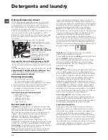 Предварительный просмотр 10 страницы Indesit WMG 622 Instructions For Use Manual