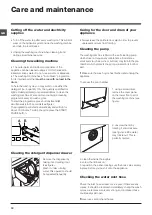 Preview for 12 page of Indesit WMPG 742 Instructions For Use Manual