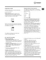 Предварительный просмотр 31 страницы Indesit XWA 91082 Instructions For Use Manual