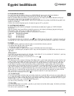 Предварительный просмотр 45 страницы Indesit XWD 71283 Instructions For Use Manual