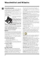 Preview for 22 page of Indesit XWDA 751480 Instructions For Use Manual