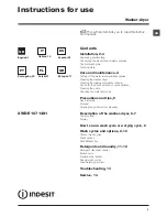 Preview for 1 page of Indesit XWDE 1071481 Instructions For Use Manual