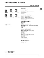 Indesit XWE 81283 Instructions For Use Manual preview