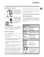 Предварительный просмотр 3 страницы Indesit XWE 81283 Instructions For Use Manual