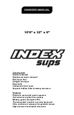 Index Sups Owner'S Manual preview