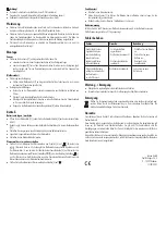 Preview for 2 page of Indexa WA 03 Operating And Safety Instructions Manual