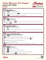 Indian Motorcycle Ride Command Quick Start Manual preview