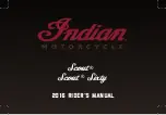 Preview for 1 page of Indian Motorcycle Scout Rider'S Manual