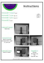 Indigo Lime Emerald T stand Instructions предпросмотр