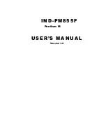 Preview for 1 page of Indocomp Systems IND-PM855F User Manual