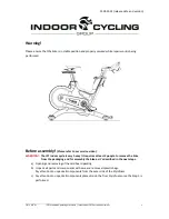 Preview for 5 page of Indoor Cycling TOMAHAWK IC5 Instruction Manual