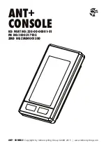 IndoorCycling Group ANT+ CONSOLE Manual preview